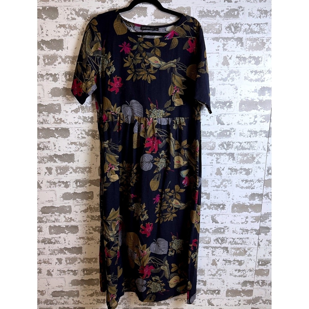 Zanzea Collection Dress‎ Womens XXL Floral Print Maxi Dress Casual Everyday